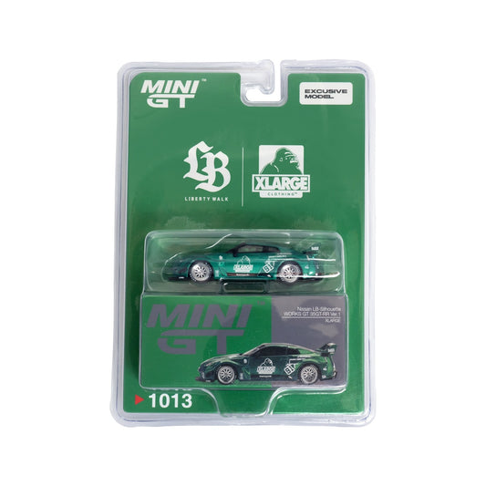 MINI GT x LBWK x X-LARGE Nissan LB-Silhouette 35GT-RR Green Japan Exclusive