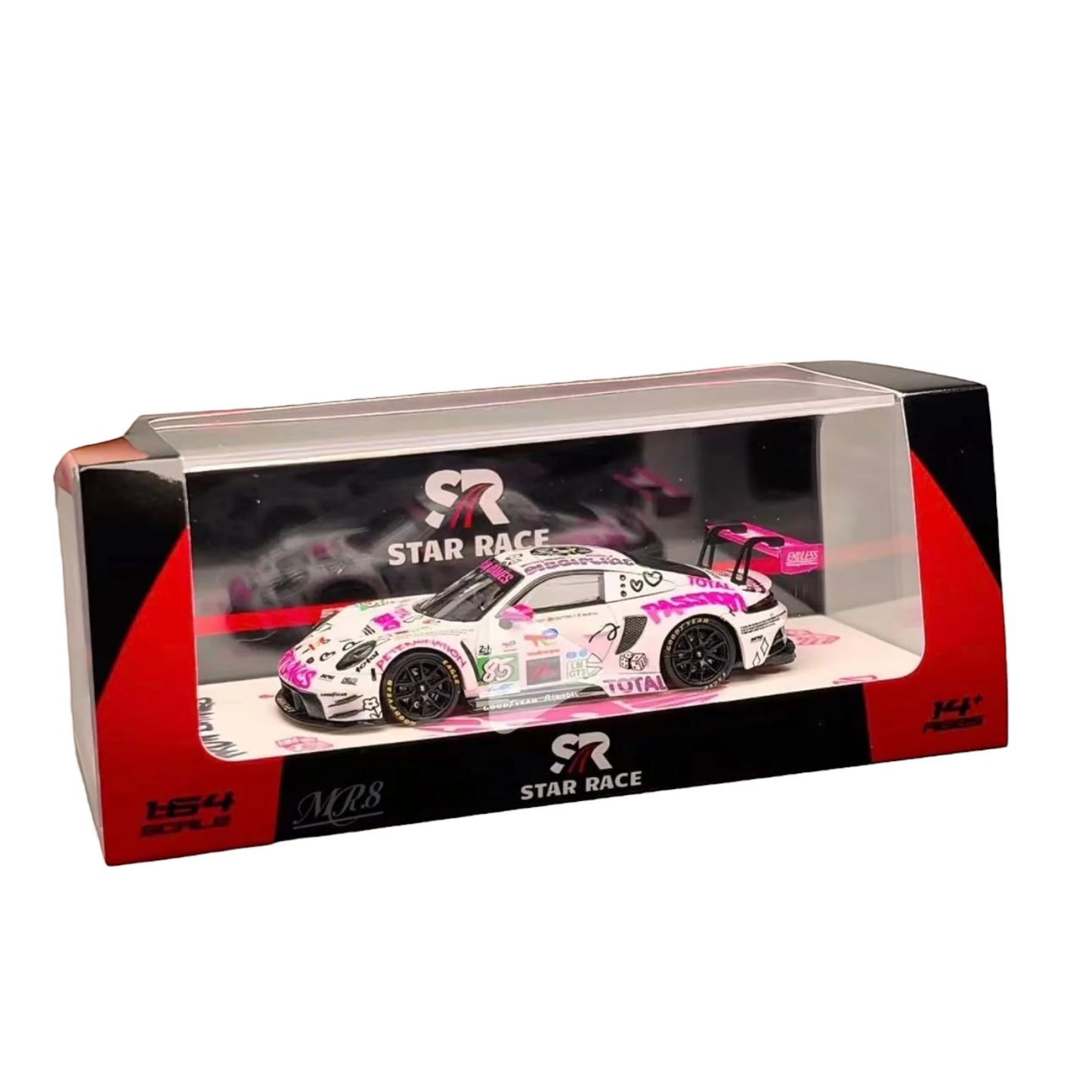 Star Race 1:64 Porsche 911 GT3 White & Pink #85 SR64041